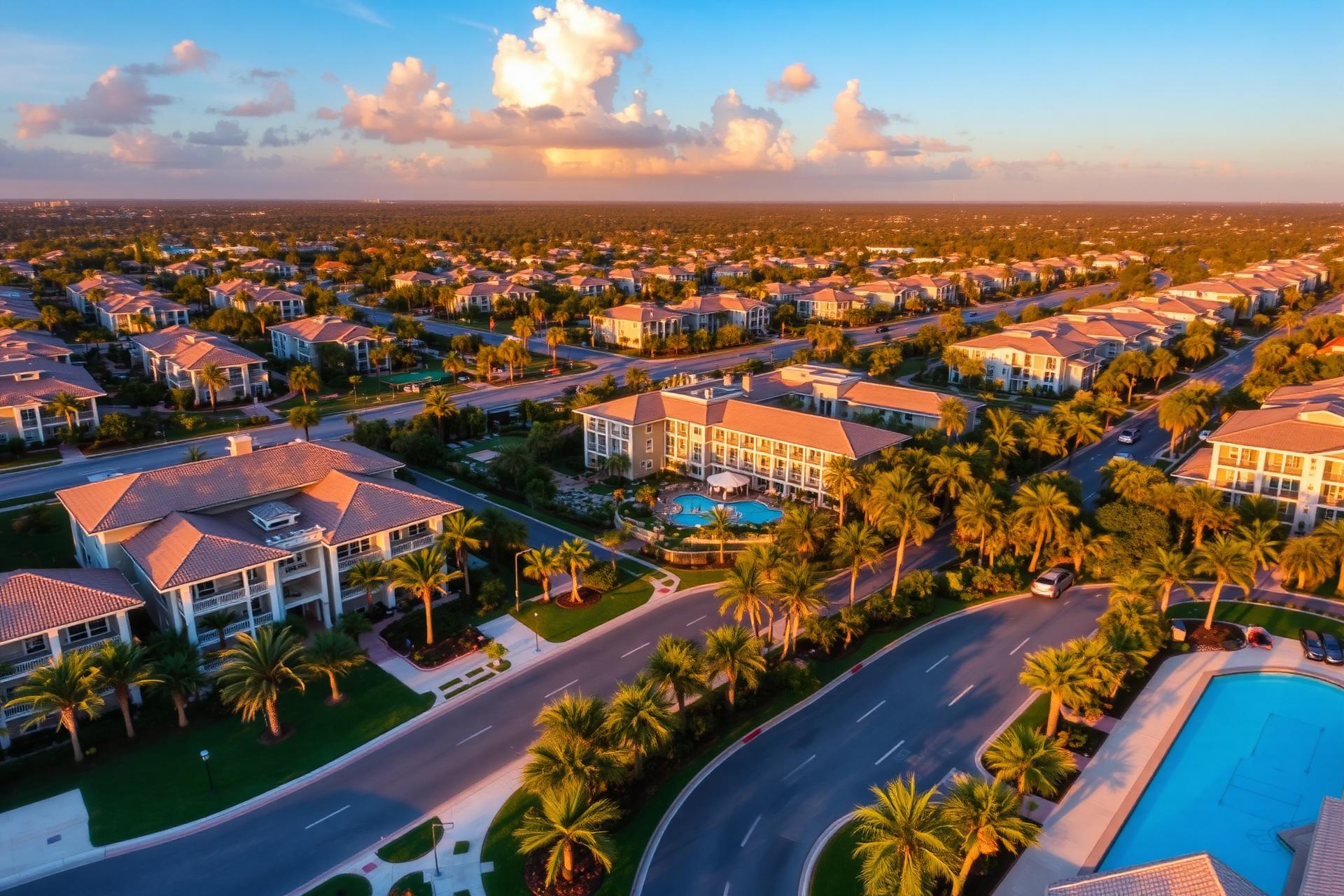 Palm Beach County home with bins at the curb